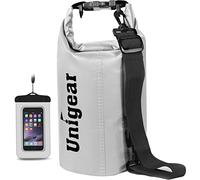 Unigear Dry Bag, 2L/5L/10L/20L/30L/40L/55L, wasserdichter Beutel wasserdichte Taschen Seesack Packsack mit Handytasche und Gurte für Boot und Kajak, Angeln, Rafting, Schwimmen, Camping und Snowboarden