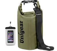 Unigear Dry Bag, 2L/5L/10L/20L/30L/40L/55L, wasserdichter Beutel wasserdichte Taschen Seesack Packsack mit Handytasche und Gurte für Boot und Kajak, Angeln, Rafting, Schwimmen, Camping und Snowboarden
