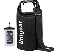 Unigear Dry Bag, 2L/5L/10L/20L/30L/40L/55L, wasserdichter Beutel wasserdichte Taschen Seesack Packsack mit Handytasche und Gurte für Boot und Kajak, Angeln, Rafting, Schwimmen, Camping und Snowboarden
