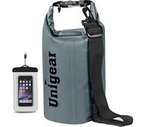 Unigear Dry Bag, 2L/5L/10L/20L/30L/40L/55L, wasserdichter Beutel wasserdichte Taschen Seesack Packsack mit Handytasche und Gurte für Boot und Kajak, Angeln, Rafting, Schwimmen, Camping und Snowboarden