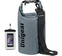 Unigear Dry Bag, 2L/5L/10L/20L/30L/40L/55L, wasserdichter Beutel wasserdichte Taschen Seesack Packsack mit Handytasche und Gurte für Boot und Kajak, Angeln, Rafting, Schwimmen, Camping und Snowboarden