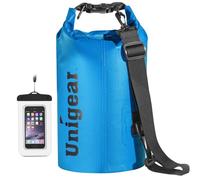 Unigear Dry Bag, 2L/5L/10L/20L/30L/40L/55L, wasserdichter Beutel wasserdichte Taschen Seesack Packsack mit Handytasche und Gurte für Boot und Kajak, Angeln, Rafting, Schwimmen, Camping und Snowboarden