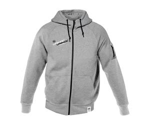 Unihoc Atlanta grey melange Hood Zip XXXL, grau