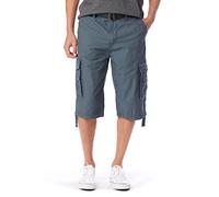UNIONBAY Herren Cordova Cargo-Shorts mit Gürtel - Normale Größen Cargohose, Grenade, 46