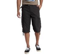 UNIONBAY Herren Cordova Cargo-Shorts mit Gürtel - Reg und Big and Tall Größen Cargohose, schwarz, 58