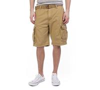 UNIONBAY Herren Survivor Cargohose mit Gürtel, Kurze Passform, große Größen, Roggen, 58
