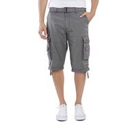 UNIONBAY Men's Cordova Belted Cargo Short Messenger - 44 - Grey Goose