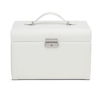 UNIQ Leder-Schmuckkästchen mit 20 Fächern White