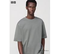 Uniqlo - Airism Baumwolle T-shirt (oversized, Rundhals) - Grün - M