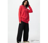 Uniqlo - Baumwolle Kleid (soft, Kapuze) - Rot - M