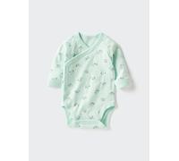 Uniqlo - Body (langarm, Gemustert) - Grün - 0 - 3 Monate (50 cm)