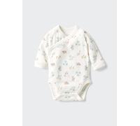 Uniqlo - Body (langarm, Gemustert) - Off White - 0 - 3 Monate (50 cm)
