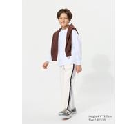 Uniqlo - Dry Jogginghose (streifen) - Off White - 9 - 10 Jahre (140 cm)