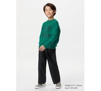 Uniqlo - Easy Hose (leinenmix, Wide Fit) - Schwarz - 9 - 10 Jahre (140 cm)