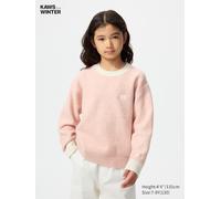 Uniqlo - Kaws Winter Soufflé Yarn Strickpullover (rundhals) - Rosa - 9 - 10 Jahre (140 cm)