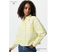 Uniqlo - Oxford Hemd (boxy, Kariert) - Gelb - L