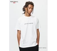 Uniqlo - Peace For All T-shirt (hideki Kuriyama) - Weiss - XL