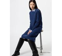 Uniqlo - Soufflé Yarn Strickkleid - Blau - S