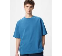 Uniqlo - T-shirt (boxy, Cropped) - Blau - XS