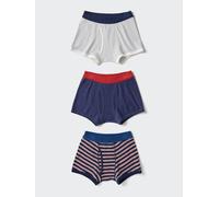 Uniqlo - Unterhose (gestreift, 3er-set) - Dunkelblau - 9 - 10 Jahre (140 cm)