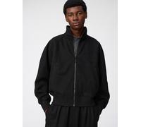 Uniqlo - Velours Blouson (reißverschluss) - Schwarz - M