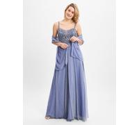 Unique Abendkleid mit Stola Damen indigo, 36