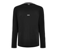 Longsleeve BOSS "Unique", Herren, Gr. XL, schwarz 001, Jersey, Obermaterial: 95% Baumwolle, 5% Elasthan, regular fit, Rundhals, Shirts, bequemes Langarmshirt mit Kontrastnaht am Ärmel (14259848-XL) sc