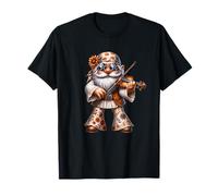 Unique Violin GNOME In Boho Hippie Pants Groovy Flower Power T-Shirt