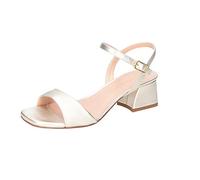 UNISA Damen Kirk_23_LMT Sandale mit Absatz, Platino, 38 EU