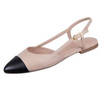 Unisa Damen - Peeptoes & Slingpumps Asley in beige Glattleder