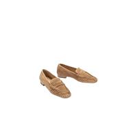 Unisa Damen-Sneaker und Mokassins von Balta aus braunem genarbtem Leder, braun, 41 EU