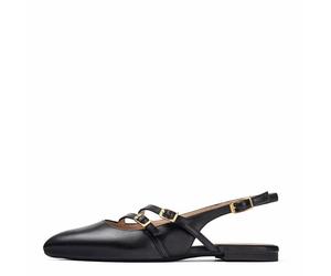 unisa - Flache Slingbacks mit Schnalle schwarz - Gr. - 38