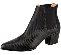 Unisa Stiefelette JUANIN_BTJ, Reptillederoptik, Schwarz, Damen EU 37