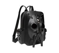 Unisex Alien Themed 3D Xenomorph Rucksack Punk Styles PU Leder Praktische Pendelbeutel Geräumiges Interieur