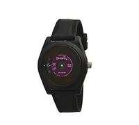 Unisex-Armbanduhr SMARTY VINYL aus Silikon schwarz und fuchsia SW045C05
