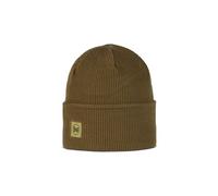 unisex buff crossknit beanie braun