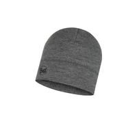 BUFF Merinowolle Mütze Midweight light grey melange
