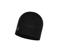 Midweight Merino Wool Hat, solid black solid black