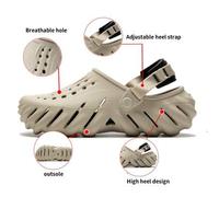 Unisex Clogs Pantoffeln, Bobo Clog Sandalen, Innen-/Außen Slip-On Freizeitschuhe, 207937-2YJ