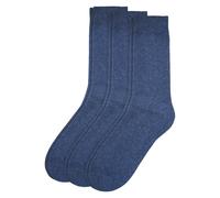 3er Pack camano Comfort Baumwoll Crew Socken 0006 - jeans 39-42