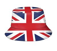Unisex-Eimerhüte mit britischer Flagge, verstaubare Fischerhüte, Outdoor, Sommer, Reisen, Wandern, Strand, Kappen für Männer und Frauen