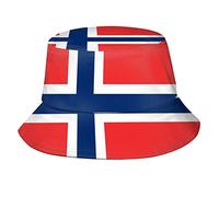 FJAUOQ Eimerhüte mit norwegischer Flagge, verstaubare Fischerhüte, Unisex