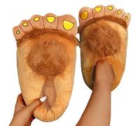 Unisex Erwachsene Hobbit Füße Hausschuhe Halbling Plüsch-Pantoffeln Damen Herren