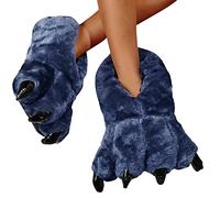 Unisex Erwachsene Hobbit Füße Hausschuhe Halbling Plüsch-Pantoffeln Damen Herren