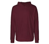 Neutral® Leichter Herren Unisex College Hoodie Hoody Kapuzenpullover Kapuzenpulli Bordeaux XL