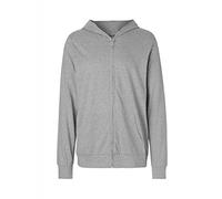 Neutral Zip-Hoodie Jersey aus Fairtrade-Baumwolle Unisex Größe S Sportgrau