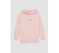 Unisex Kapuzen-Sweatshirt mit Känguru-Tasche und Frontprint 158/164 Rosa 2160637.4163.158_164