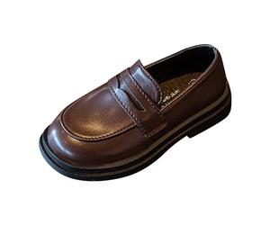 Unisex Kinder Leder Kinderschuhe Uniformschuhe Loafers Weiche Sohle Abendschuhe Performance Loafers Schuhe Freizeitschuhe Einzelschuhe Tanzschuhe Party Schuhe Flache Schuhe