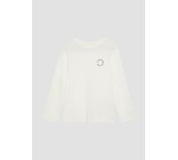 Unisex Longsleeve aus Baumwolle mit kleinem Print-Detail 92/98 creme|weiß 2160642.0210.92_98