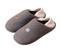 Unisex Pantoffeln Geschlossen Winterhausschuhe Thermo Plüschhausschuhe - Damen Herren Winter Gefüttert Warme Hausschuhe Kuschelige Slippers Memory Foam Filzpantoffeln Für Drinnen Und Draußen